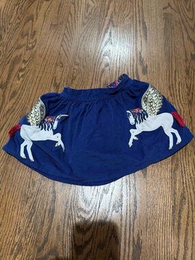 Mini Boden corduroy appliqué skirt